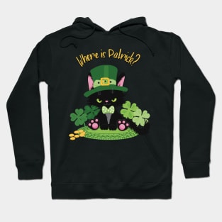 Where is Patrick? St.Patrick´s Day cat Hoodie